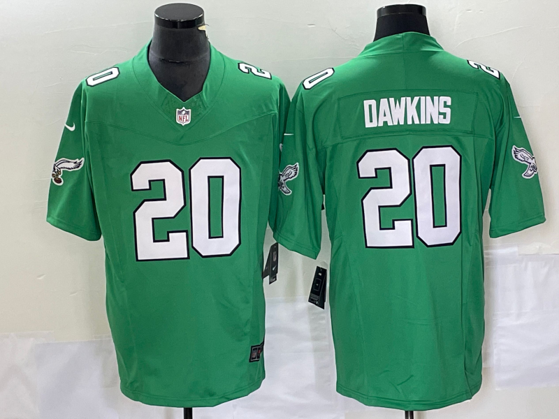 Men's Philadelphia Eagles Brian Dawkins #20 Kelly Green Jersey